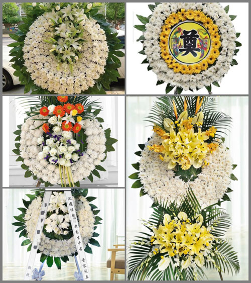 安徽六安市霍邱县临淮岗乡八里棚村花圈速递